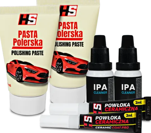 GĄBKI PASTA PAPIERY ŚCIERNE CERAMIKA ZESTAW DO POLEROWANIA LAMP MIKROFIBRA