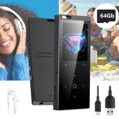 64 GB PRZENOŚNY CYFROWY BEZSTRATNY ODTWARZACZ MUZYCZNY MP3, DLA STUDENTÓW