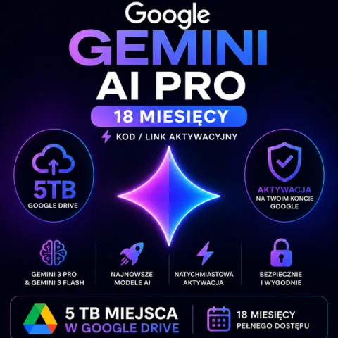 GEMINI PRO ADVANCED VEO + GOOGLE AI PRO | 18 MIESIĘCY | NA WŁASNYM KONCIE