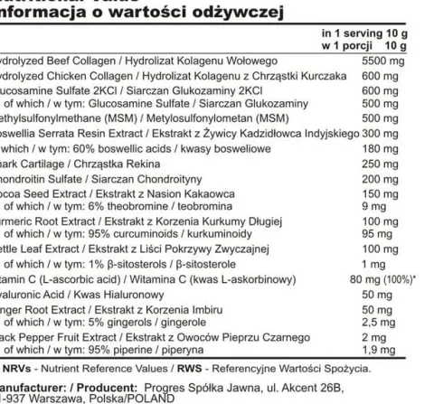 GenLab - Super Flex Therapy Plus - 300 g malinowo-cytrynowy