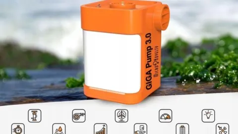 GIGA PUMP 3.0 POMPKA DO MATERCA Z LAMPKĄ 3W1 USB-C do zabawek dmuchanych