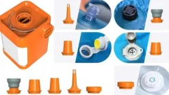 GIGA PUMP 3.0 POMPKA DO MATERCA Z LAMPKĄ 3W1 USB-C do zabawek dmuchanych