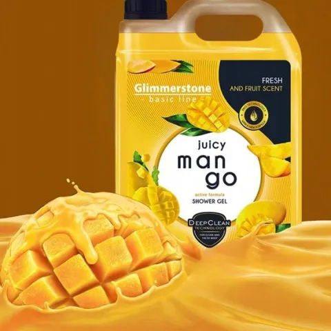 GLIMMERSTONE SHOWER GEL ŻEL POD PRYSZNIC SOCZYSTE ŚWIEŻE MANGO 5L JAKOŚĆ