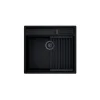 GLOBALO Zlewozmywak granitowy SILVANO 60.1 BLACK/BL Mat