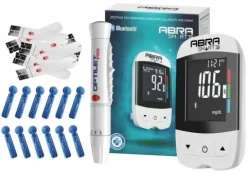 Glukometr ABRA smart Wieczysta gwarancja - nakłuwacz + paski + lancety