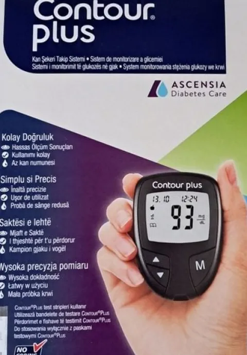 Glukometr Contour PLUS mg/dl Nowy DUŻY ZESTAW gwarancja dystrybucja PL
