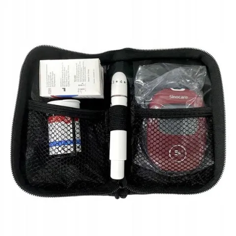 Glukometr Sinocare SAFE AQ SMART w mg/dl z 100 paskami i 100 lancetami