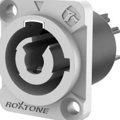 Gniazdo zasilania montażowe power-out powercon Roxtone RAC3MPO Szary