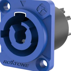 Gniazdo zasilania montażowe power-out powercon Roxtone RAC3MPI Niebieski