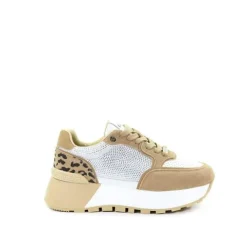 GOE Damskie sneakersy brązowe RR2N4070 BROWN 36