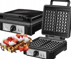 Gofrownica MPM MGO-24 1400W DUŻA MOC + gratis proszek do gofrów 0,5kg