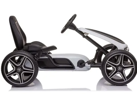 GOKART NA PEDAŁY LICENCJA MERCEDESA KOŁA EVA, MIĘKKIE SIEDZENIE Z LOGIEM MB JAKOŚĆ /XMX610