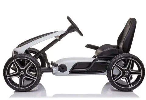 GOKART NA PEDAŁY LICENCJA MERCEDESA KOŁA EVA, MIĘKKIE SIEDZENIE Z LOGIEM MB JAKOŚĆ /XMX610