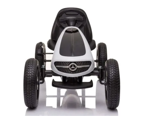 GOKART NA PEDAŁY LICENCJA MERCEDESA KOŁA EVA, MIĘKKIE SIEDZENIE Z LOGIEM MB JAKOŚĆ /XMX610
