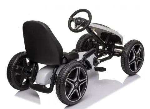 GOKART NA PEDAŁY LICENCJA MERCEDESA KOŁA EVA, MIĘKKIE SIEDZENIE Z LOGIEM MB JAKOŚĆ /XMX610