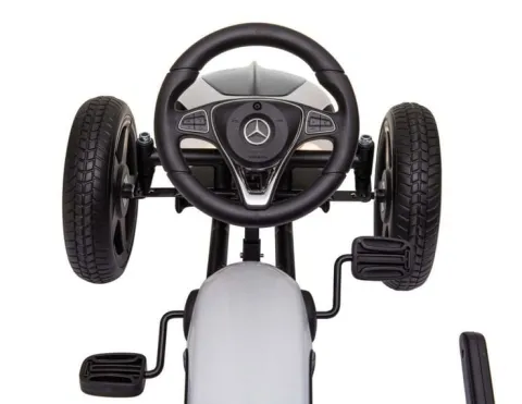 GOKART NA PEDAŁY LICENCJA MERCEDESA KOŁA EVA, MIĘKKIE SIEDZENIE Z LOGIEM MB JAKOŚĆ /XMX610