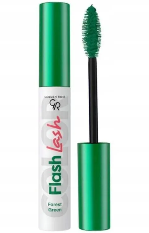 Golden Rose Flash Lash mascara 9 ml Nr 02 Forest Green (zieleń)