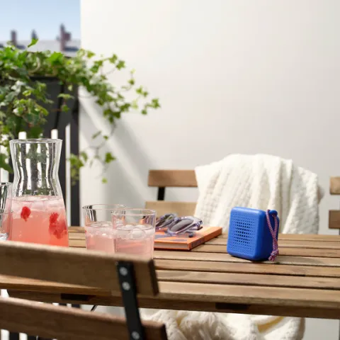 Głośnik bezprzewodowy Bluetooth USB-C wodoodporny IP67 5W 80h VAPPEBY niebieski