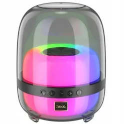 GŁOŚNIK BEZPRZEWODOWY BLUETOOTH WYSOKA JAKOŚĆ DŹWIĘKU KOLOROWY LED CZARNY