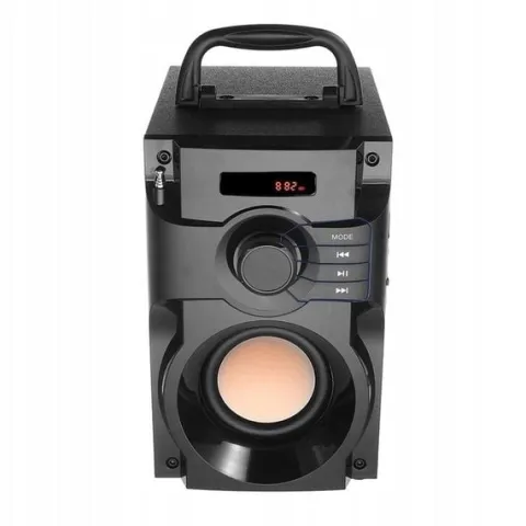 GŁOŚNIK BEZPRZEWODOWY BLUETOOTH MP3 RADIO FM SD STEROWANIE PILOTEM Z RĄCZKĄ