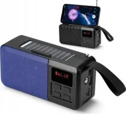 GŁOŚNIK BLUETOOTH BEZPRZEWODOWY SOLAR USB RADIO