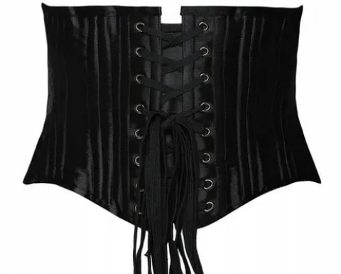 Gorset damski czarny gotycki 5XL