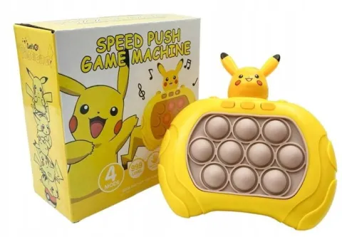 Gra Pop It Elektryczna Antystresowa Zręcznościowa Pikachu 999 Poziomów