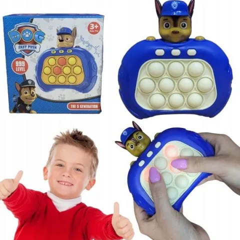 GRA POP IT PRO PUSH ELEKTRYCZNA GRA ANTYSTRESOWA ZRĘCZNOŚCIOWA PSI PATROL