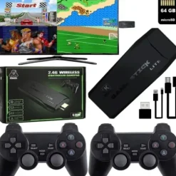 GRA TELEWIZYJNA KONSOLA RETRO MINI + 20000 GRY VIDEO EMULATOR + 2 PADY HDMI