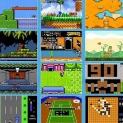 GRA TELEWIZYJNA KONSOLA RETRO TV AV 620 GIER 2x PAD MARIO GRY VIDEO GIERKA