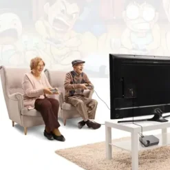 GRA TELEWIZYJNA KONSOLA RETRO TV AV 620 GIER 2x PAD MARIO GRY VIDEO GIERKA