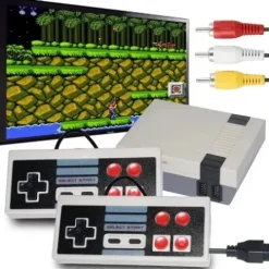 GRA TELEWIZYJNA KONSOLA RETRO TV AV 620 GIER 2x PAD MARIO GRY VIDEO GIERKA