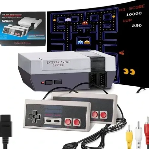 GRA TELEWIZYJNA KONSOLA RETRO TV AV 620 GIER 2x PAD MARIO GRY VIDEO GIERKA
