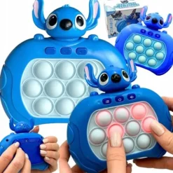 GRA ZRĘCZNOŚCIOWA STITCH POP IT ANTYSTRESOWA ELEKTRYCZNA STICH NIEBIESKI