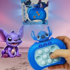 GRA ZRĘCZNOŚCIOWA STITCH POP IT ANTYSTRESOWA ELEKTRYCZNA STICH NIEBIESKI