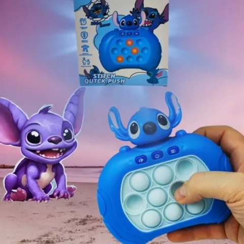 GRA ZRĘCZNOŚCIOWA STITCH POP IT ANTYSTRESOWA ELEKTRYCZNA STICH NIEBIESKI