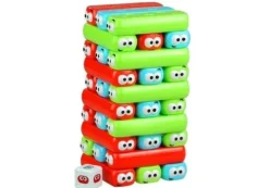 Gra Zręcznościowa Wieża Jenga z Klockami Robakami