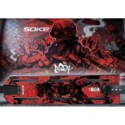 Grip tape do hulajnogi wyczynowej Soke Griptape 52x13cm Red Cyber