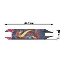 Grip tape papier ścierny do hulajnogi Pro - Dragon