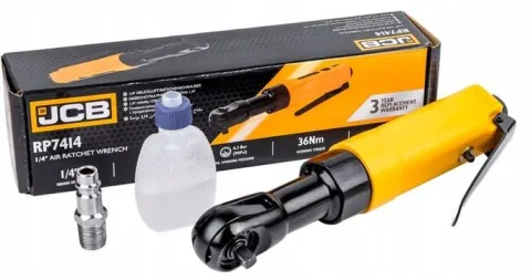 GRZECHOTKA NASADOWA PNEUMATYCZNA 1/4" KLUCZ KĄTOWY DO KOMPRESORA JCB 36NM