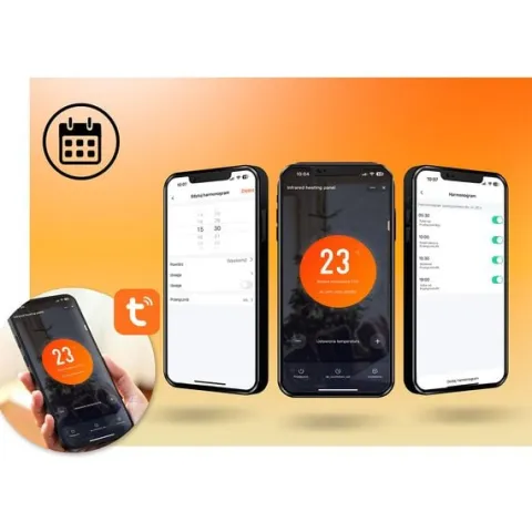 Grzejnik na podczerwień promiennik podczerwieni 720 W Berdsen BD-983 pilot WiFi aplikacja