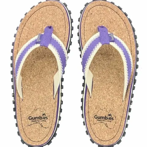 Gumbies - damskie japonki CORKER - PURPLE 41