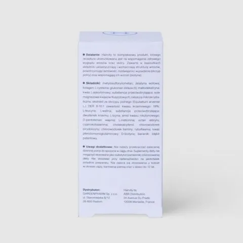 Halier 2x HAIRVITY 60 kaps. WITAMINY suplement na porost włosów dla KOBIET