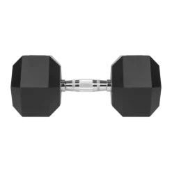 Hantel żeliwny gumowany sztangielka hantla HEX 22,5 kg Rebel hexagonalne