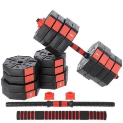 Hantle regulowane kompozytowe, sztanga 2w1 SGC40 HMS 40 kg