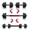 Hantle Regulowane + Sztanga Zestaw 30kg 2 x 15kg