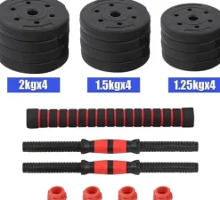 Hantle sztanga 2w1 do ćwiczeń Maximus 2x 10kg