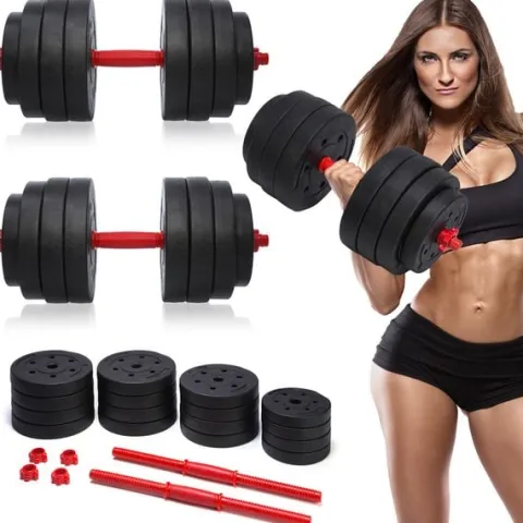 Hantle treningowe bitumiczne AbarQs HRC-40KG (2x20kg)
