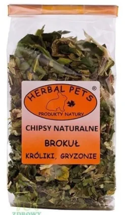 HERBAL PETS brokuł suszony brokuły przysmak królika kawi świnki gryzoni 50g