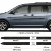 Honda ODYSSEY 2005-2010 Listwy CZARNE Boczne Drzwi